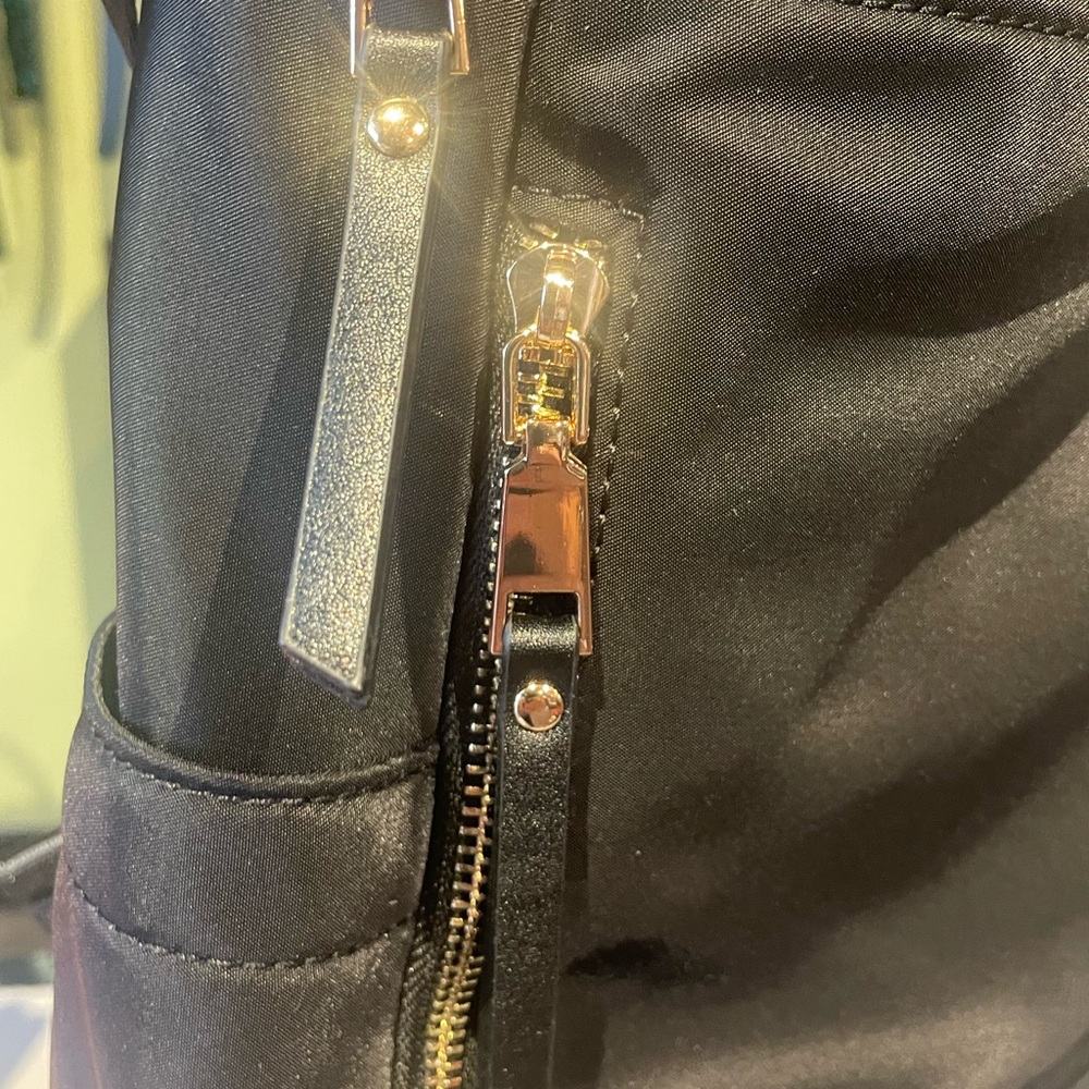 Black Nylon Women's Backpack / Handbag - Picture 3 of 5
